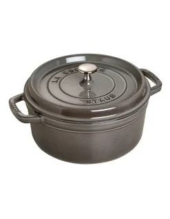 Staub 24cm/3.8L Round Cocotte Graphite