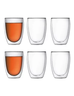 Bodum Pavina Double Walled 6pc Glass Set
