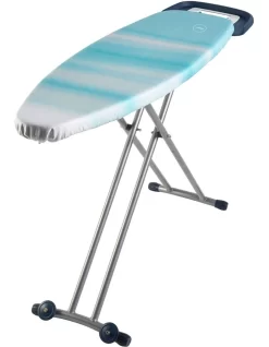 Extra Large Chic Ironing Board With Blue/White Reversible Cover SB7400