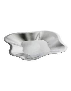 Iittala Alvar Aalto Collection Metal Bowl 35.8cm In Silver