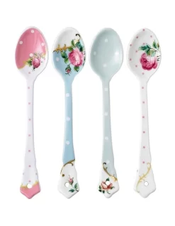 Vintage Mix Tea Spoons Set Of 4