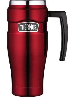 Thermos Stainless King Vacuum Insulated 470ml Travel Mug Red