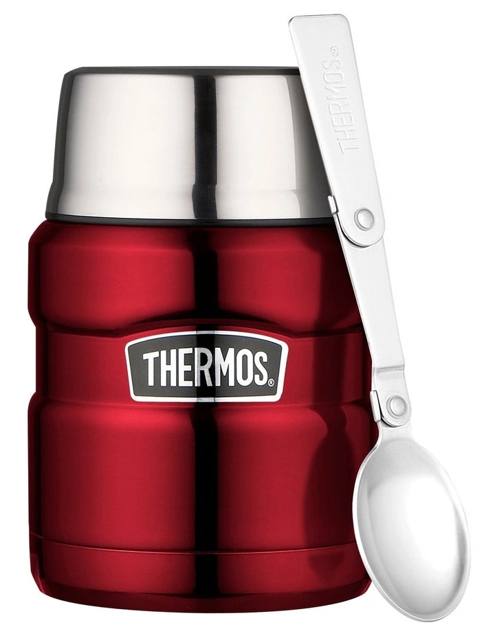Thermos Stainless King Vacuum Insulated 470ml Food Jar Red 3 Thermos Stainless King Vacuum Insulated 470ml Food Jar Red
