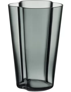 Iittala Alvar Aalto 22cm Glass Vase Grey