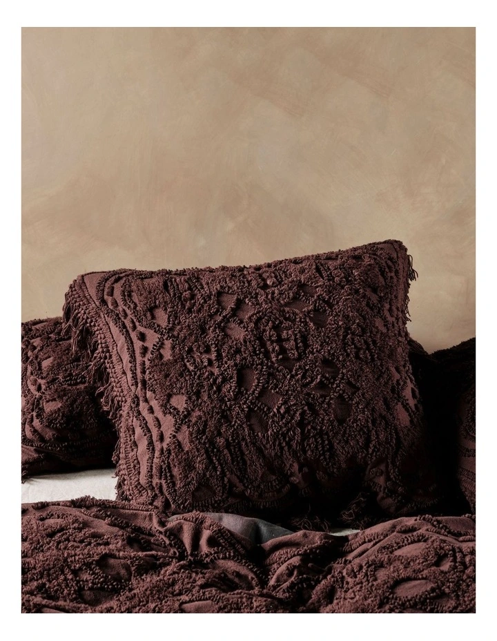 Linen House Somers European Pillow Case Espresso 3 Linen House Somers European Pillow Case Espresso