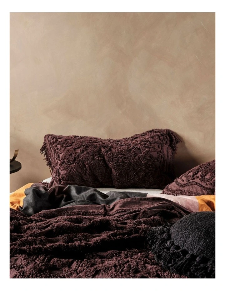 Linen House Somers European Pillow Case Espresso 6 Linen House Somers European Pillow Case Espresso - Image 4