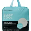 Sleep Cool Wool/Cotton Mattress Protector White