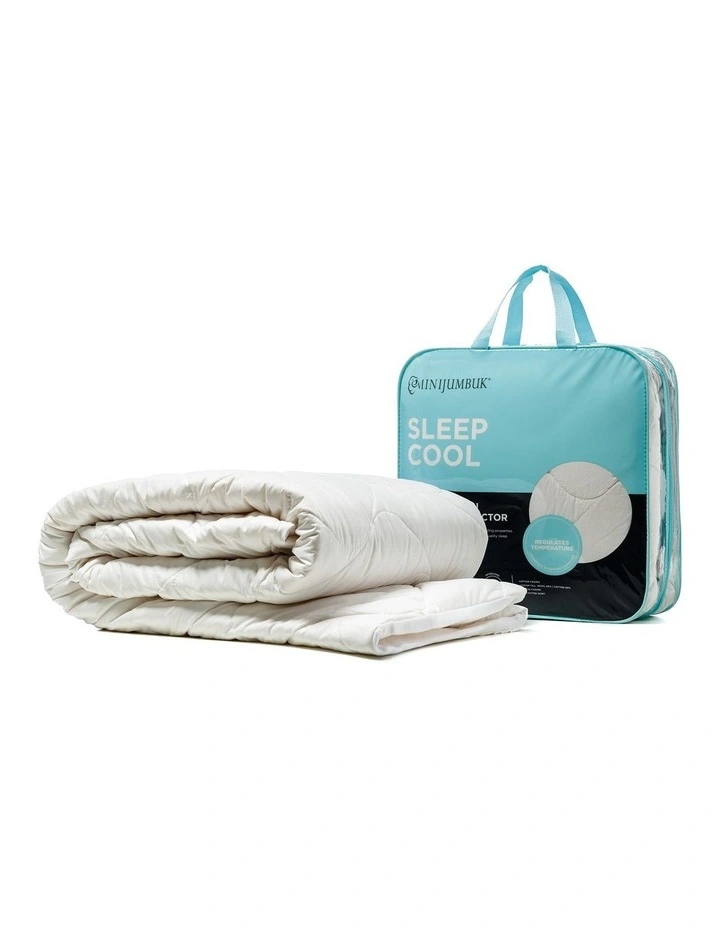 Sleep Cool Wool/Cotton Mattress Protector White 4 Sleep Cool Wool/Cotton Mattress Protector White - Image 2