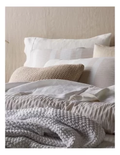 Iluka Yarn Dyed Stripe Quilt Cover Set In Moonbeam -Household Items Shop 597932650 882783100 3 720x928