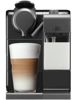 Nespresso By Delonghi Lattissima Black/Silver Touch Capsule Coffee Machine EN560B