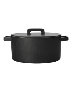 Maxwell & Williams 1.3L Round Casserole Black