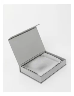 Heritage Luxe Silk Pillowcase In Silver