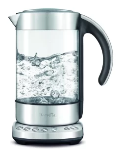 Breville The Smart Clear Glass/Stainless Steel Kettle BKE840CLR