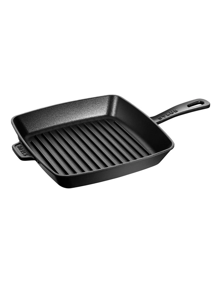 Staub American Square Grill 26cm Black 3 Staub American Square Grill 26cm Black
