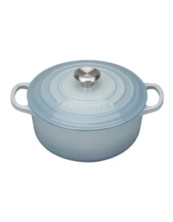 Le Creuset Signature 20cm Cast Iron Round Casserole Blue