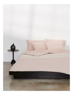 Calvin Klein Modern Cotton Harrison Quilt Cover In Pink Sand