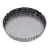 Crusty Bake 25cm Loose Base Round Flan/Quiche Pan Carbon