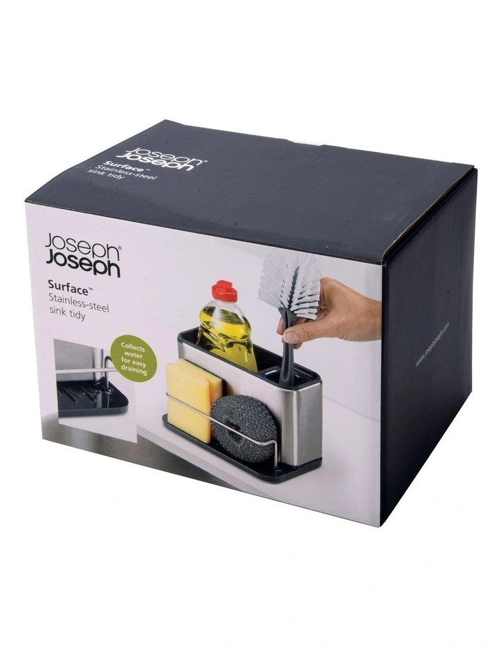 Joseph Joseph Surface Stainless Steel Sink Tidy Grey 5 Joseph Joseph Surface Stainless Steel Sink Tidy Grey - Image 3