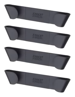 Joseph Joseph Set Of 4 Cupboard Pan Lid Holders Black