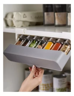 Joseph Joseph Cupboard Store Under-Shelf Spice Rack Grey -Household Items Shop 732466900 4 720x928