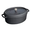 Staub 31cm/5.5L Oval Cocotte Black