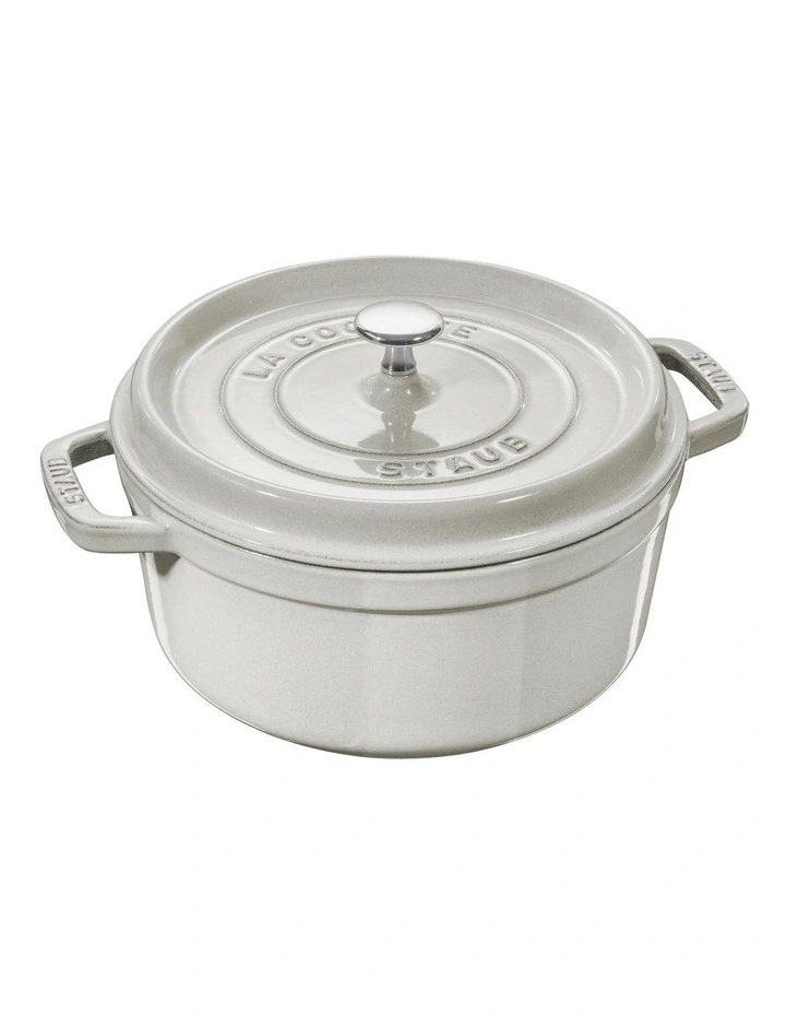 Staub 24cm/3.8L Round Cocotte White Truffle 3 Staub 24cm/3.8L Round Cocotte White Truffle