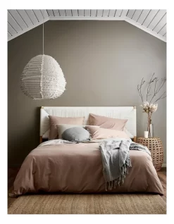 Halo Organic Cotton Bedlinen Collection In Rosewater