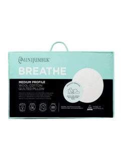 Breathe Wool Cotton Quilted Pillow