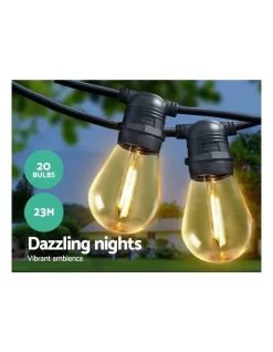 Jingle Jollys 23m LED Festoon String Lights Kits Wedding Party Christmas Outdoor Xmas 8 Jingle Jollys 23m LED Festoon String Lights Kits Wedding Party Christmas Outdoor Xmas -Household Items Shop 757090000 3 720x928