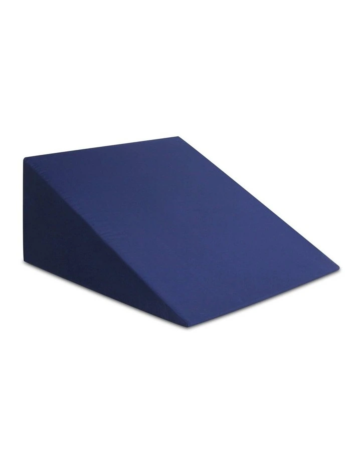 Foam Wedge Back Support Pillow In Blue 3 Foam Wedge Back Support Pillow In Blue