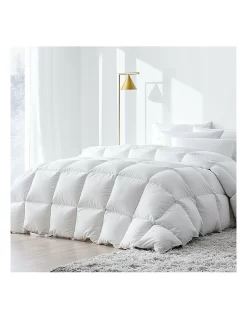 King Size Duck Down Quilt In White