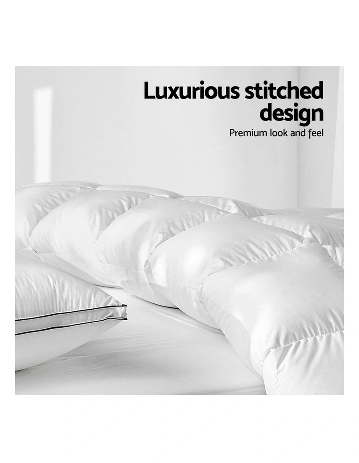 King Size Duck Down Quilt In White 7 King Size Duck Down Quilt In White - Image 5