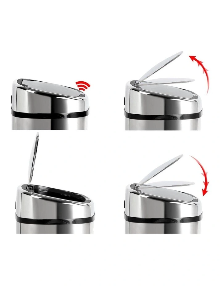 68L Stainless Steel Motion Sensor Rubbish Bin 6 68L Stainless Steel Motion Sensor Rubbish Bin - Image 4