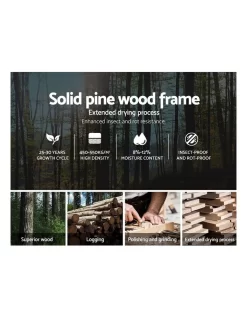 King Single Size Wooden Bed Frame White -Household Items Shop 758130940 4 720x928