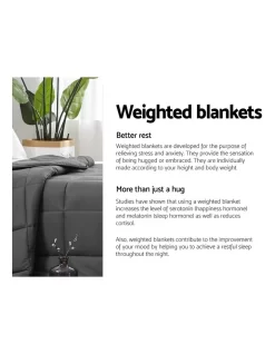 Giselle Bedding Cotton 2.3KG Weighted Gravity Blanket -Household Items Shop 758131840 4 720x928