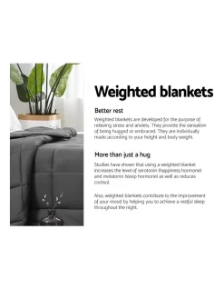Cotton Weighted Gravity Blanket Deep Relax Sleeping Adult 7KG -Household Items Shop 758132740 4 720x928