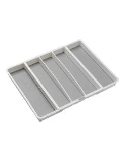 Expandable Utensil Tray White
