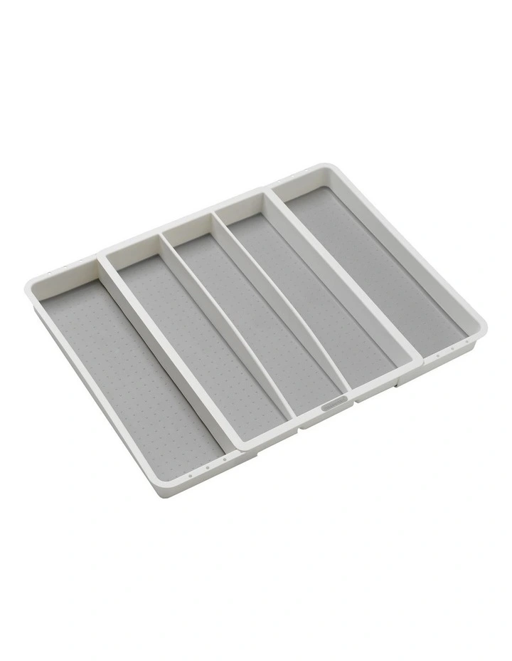 Expandable Utensil Tray White 3 Expandable Utensil Tray White