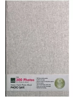 Profile Plush 300 Capacity 4x6in Photo Album Grey
