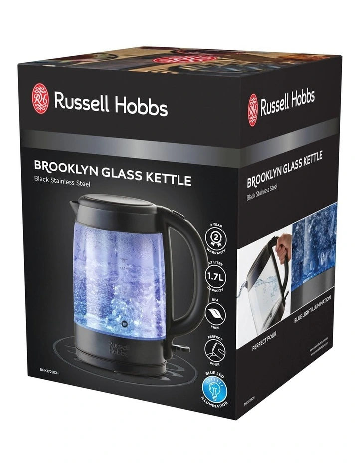 Russell Hobbs Brooklyn Black/Glass Kettle RHK172BCH 9 Russell Hobbs Brooklyn Black/Glass Kettle RHK172BCH - Image 7