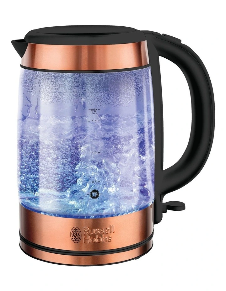 Russell Hobbs Brooklyn Glass/Copper Kettle RHK172 3 Russell Hobbs Brooklyn Glass/Copper Kettle RHK172