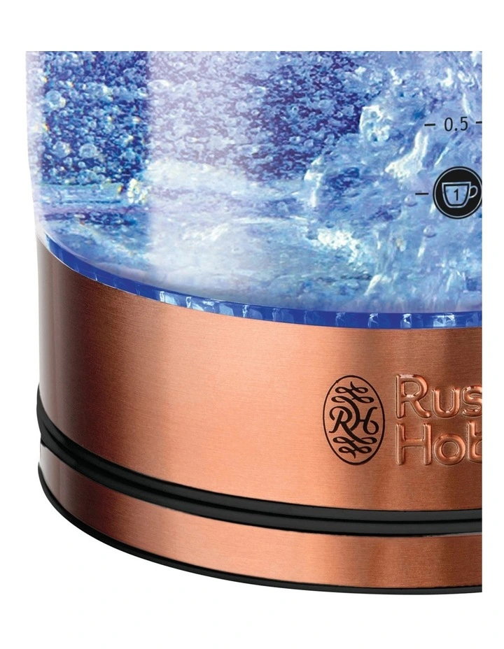 Russell Hobbs Brooklyn Glass/Copper Kettle RHK172 4 Russell Hobbs Brooklyn Glass/Copper Kettle RHK172 - Image 2