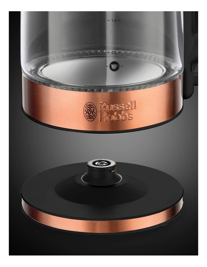 Russell Hobbs Brooklyn Glass/Copper Kettle RHK172 5 Russell Hobbs Brooklyn Glass/Copper Kettle RHK172 - Image 3