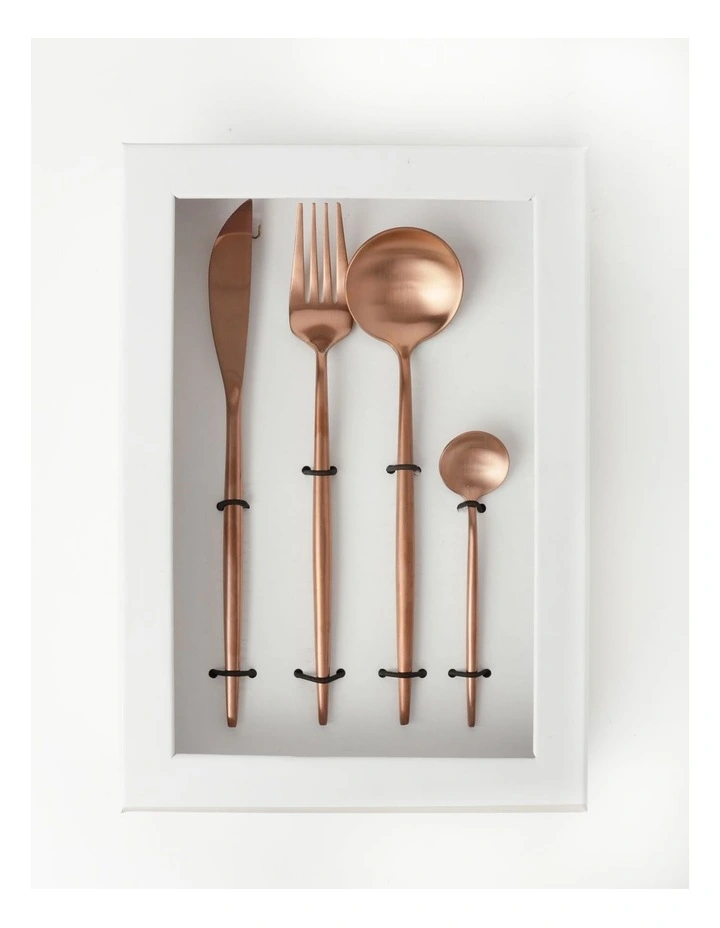 Spencer 16pc Cutlery Set Rose Gold 5 Spencer 16pc Cutlery Set Rose Gold - Image 3