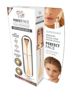 Perfect Face White/Gold Rechargeable Hair Remover TLRPFR