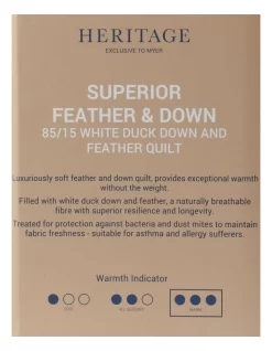 Heritage 85/15 Duck Down & Feather Quilt White 11 Heritage 85/15 Duck Down & Feather Quilt White -Household Items Shop 780640750 5 720x928