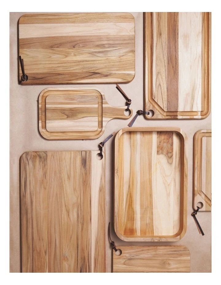 Tramontina Large Teak 49x28cm Cutting Board 4 Tramontina Large Teak 49x28cm Cutting Board - Image 2