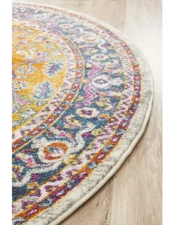 Babylon 207 Multi Round Rug -Household Items Shop 782207290 3 720x928