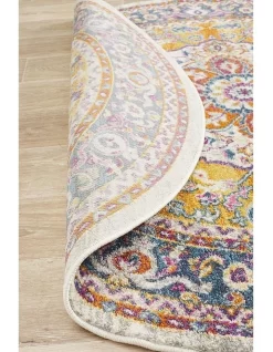 Babylon 207 Multi Round Rug -Household Items Shop 782207290 6 720x928
