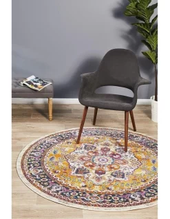 Babylon 207 Multi Round Rug -Household Items Shop 782207290 7 720x928